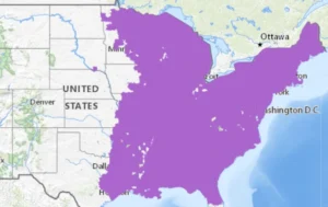 Spring Peeper Pseudacris crucifer map range