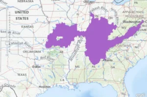 Cave Salamander (Eurycea Lucifuga) map range