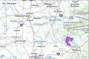 Sequoyah Slimy Salamander map range