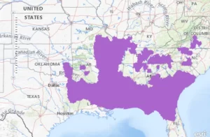 Mole salamander range