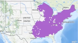 Spotted salamander range